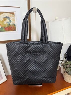 Karl Lagerfeld Classic Quilted Tote Bag - Black